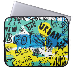 Monster Hand Drawing Kids Pattern Laptopschutzhülle