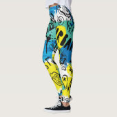 Monster Hand Drawing Kids Pattern Leggings (Links)