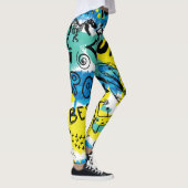Monster Hand Drawing Kids Pattern Leggings (Rechts)