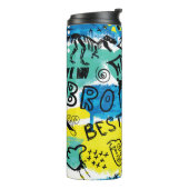 Monster Hand Drawing Kids Pattern Thermosbecher (Nach links gedreht)