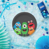 Monster-heftiger Schlag Pappteller (Party)
