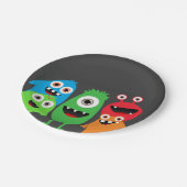 Monster-heftiger Schlag Pappteller (Schrägansicht)