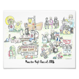 Monster hoch fotodruck