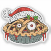 Monster Holiday Pie Aufkleber (Vorderseite)