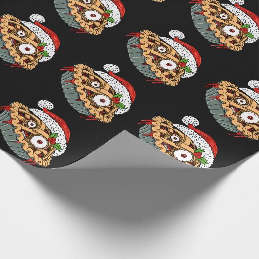 Monster Holiday Pie Geschenkpapier (Ecke)