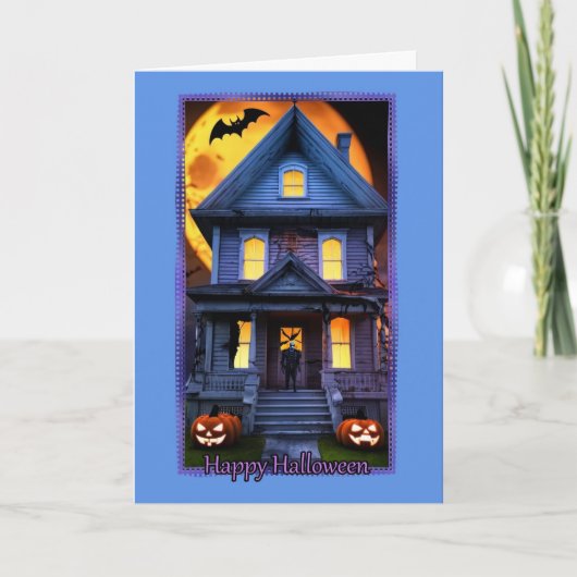 Monster House Halloween Card Karte (Vorderseite)
