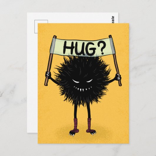 Monster Hug Funny Evil Charakter Postkarte (Vorne/Hinten)