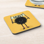 Monster Hug Niedlicher böser Charakter Getränkeuntersetzer (Linke Seite)