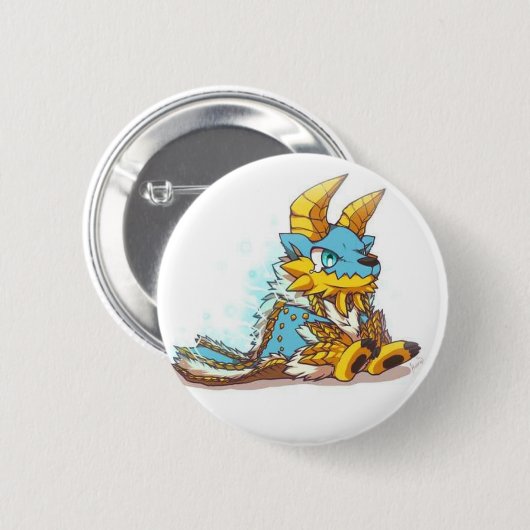 Monster Hunter Chibi zinogre Button (Vorne & Hinten)