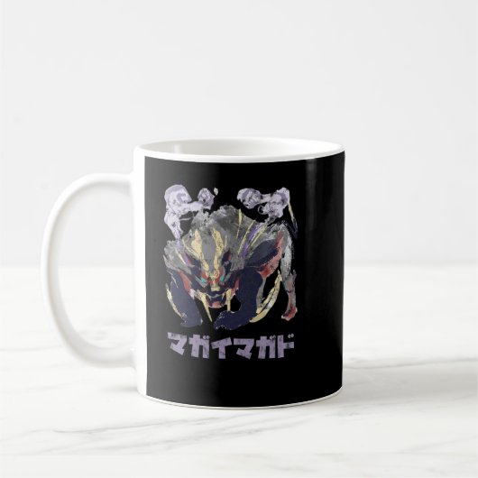 Monster Hunter Rise Magnamalo Kanji Icon Kaffeetasse (Links)