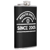 Monster Hunter Sigil erschütterte Typografie Flachmann (Rechts)