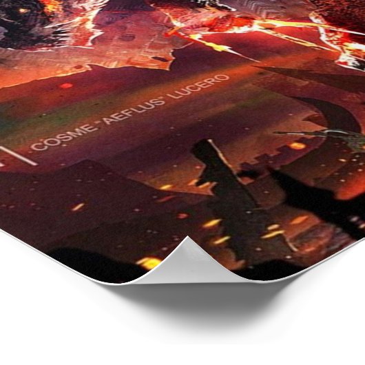 Monster Hunter World Fire Dragon Poster (Ecke)