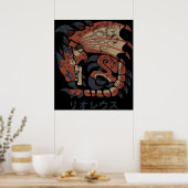 Monster Hunter World Rathalos Kanji Icon Poster (Küche)