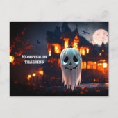 Monster Illustration Halloween Postkarte (Vorderseite)