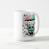 Monster im Regen Kaffeetasse (VorderseiteRechts)