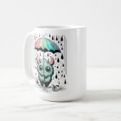 Monster im Regen Kaffeetasse (Vorderseite Links)