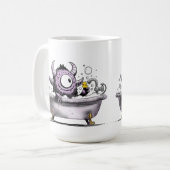 Monster im Schaumbad Kaffeetasse (Vorderseite Links)