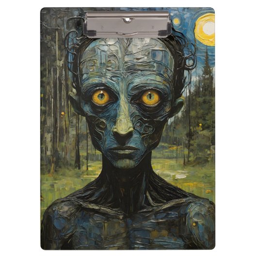 Monster im Wald Klemmbrett (Vorderseite)