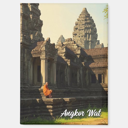 Monster in Angkor Wat Kambodscha Magnet (Vorderseite)