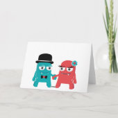 Monster in der Liebe Danke Karte (Rückseite)