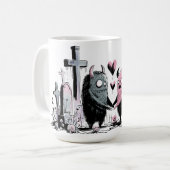 Monster in der Liebe Kaffeetasse (Vorderseite Links)