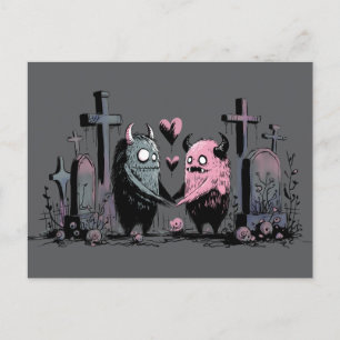 Monster in der Liebe Postkarte