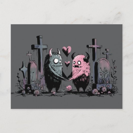 Monster in der Liebe Postkarte (Vorderseite)
