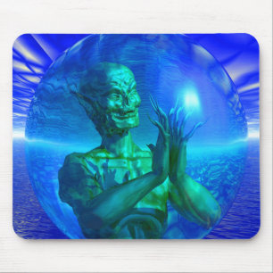 Monster in einer Blase Mousepad