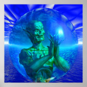 Monster in einer Blase Poster (Vorne)