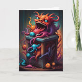 Monster in einer Box-Karte Karte (Vorderseite)