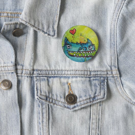 Monster in Liebe 2 Button (Beispiel)