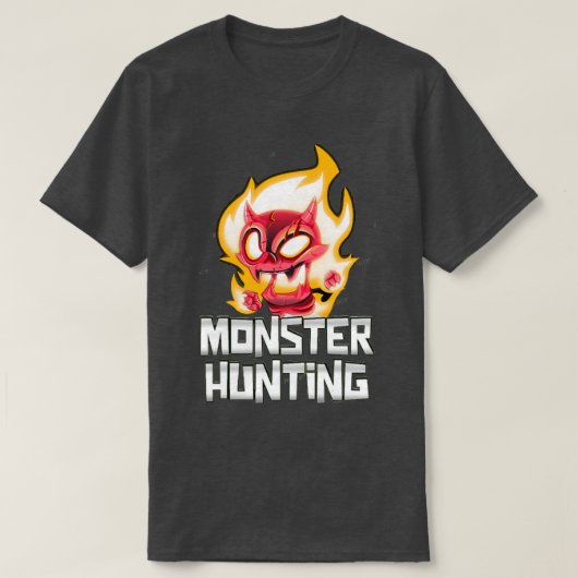 Monster-Jagd T-Shirt (Design vorne)
