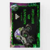 Monster Jam - Alien Invasion Geburtstag Banner (Vertikal)