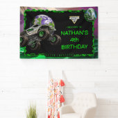 Monster Jam - Alien Invasion Geburtstag Banner (InSitu)