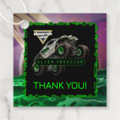 Monster Jam - Alien Invasion Geburtstag Geschenkanhänger (Vorderseite)