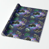 Monster Jam - Alien Invasion Geburtstag Geschenkpapier (Ungerollt)