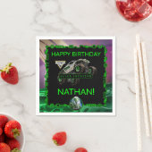Monster Jam - Alien Invasion Geburtstag Serviette (Beispiel)