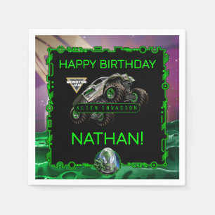 Monster Jam - Alien Invasion Geburtstag Serviette