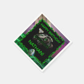 Monster Jam - Alien Invasion Geburtstag Serviette (Ecke)