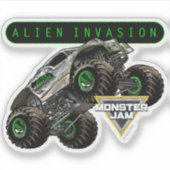 Monster Jam Alien Invasion & Logo Aufkleber (Vorderseite)