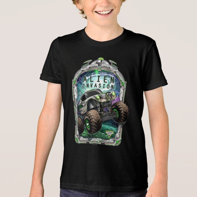 Monster Jam Alien Invasion Tri-Blend Shirt (Vorderseite)