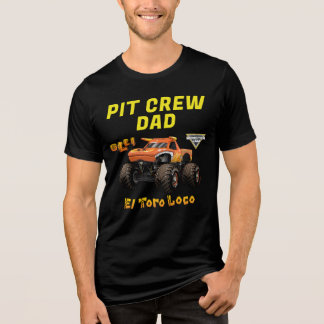 Monster Jam - El Toro Loco Geburtstags-Pit-Crew-Va Tri-Blend Shirt