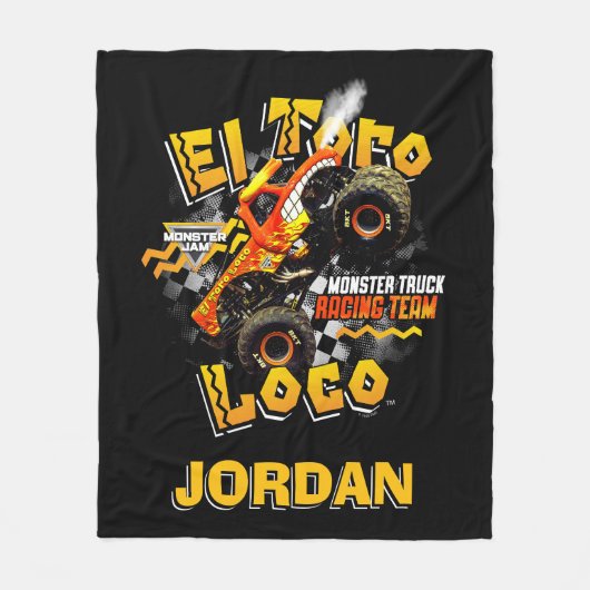 Monster Jam El Toro Loco - Personalisiert Fleecedecke (Vorderseite)