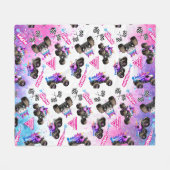 Monster Jam Funkel Smash Fleecedecke (Vorderseite (Horizontal))