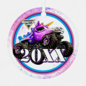 Monster Jam Funkel Smash Ornament Aus Metall (Vorderseite)