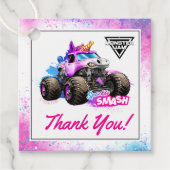 Monster Jam - Funkelnder Smash Geburtstag Geschenkanhänger (Vorderseite)