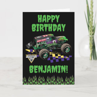 Monster Jam Grave Digger Alles Gute zum Geburtstag Karte