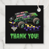 Monster Jam Grave Digger Danke Ihnen Geschenkanhänger (Rückseite)