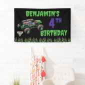 Monster Jam Grave Digger Geburtstag Banner (Insitu)