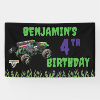 Monster Jam Grave Digger Geburtstag Banner